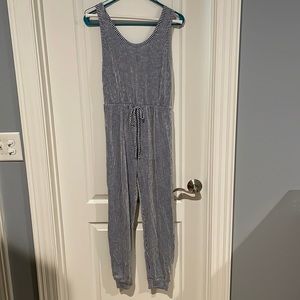Pin stripe jumpsuit